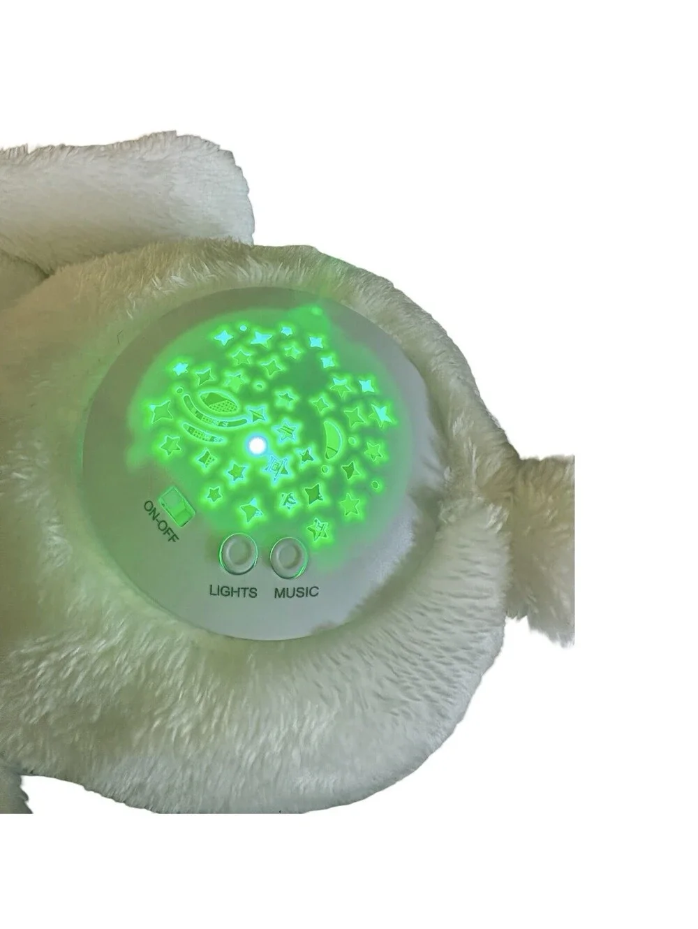 DREAMGRO Lullaby Dreams WHITE BUNNY Projector Soother Lights Sound Soft Lovey